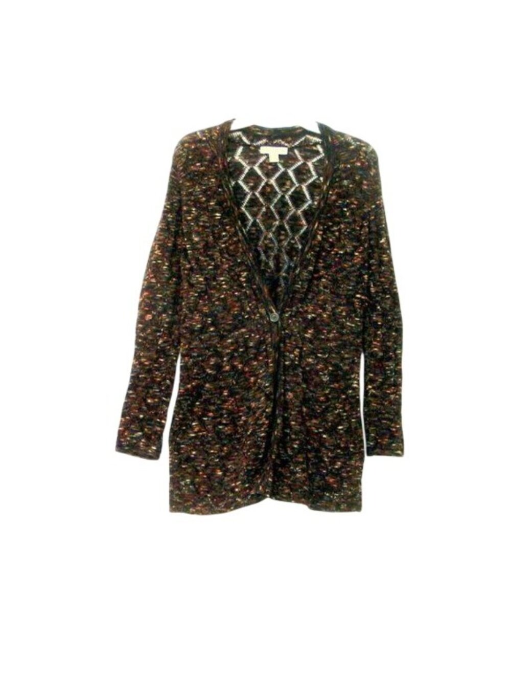 Coldwater Creek Brown Variegated Cardigan Sweater - Picture 4 of 5